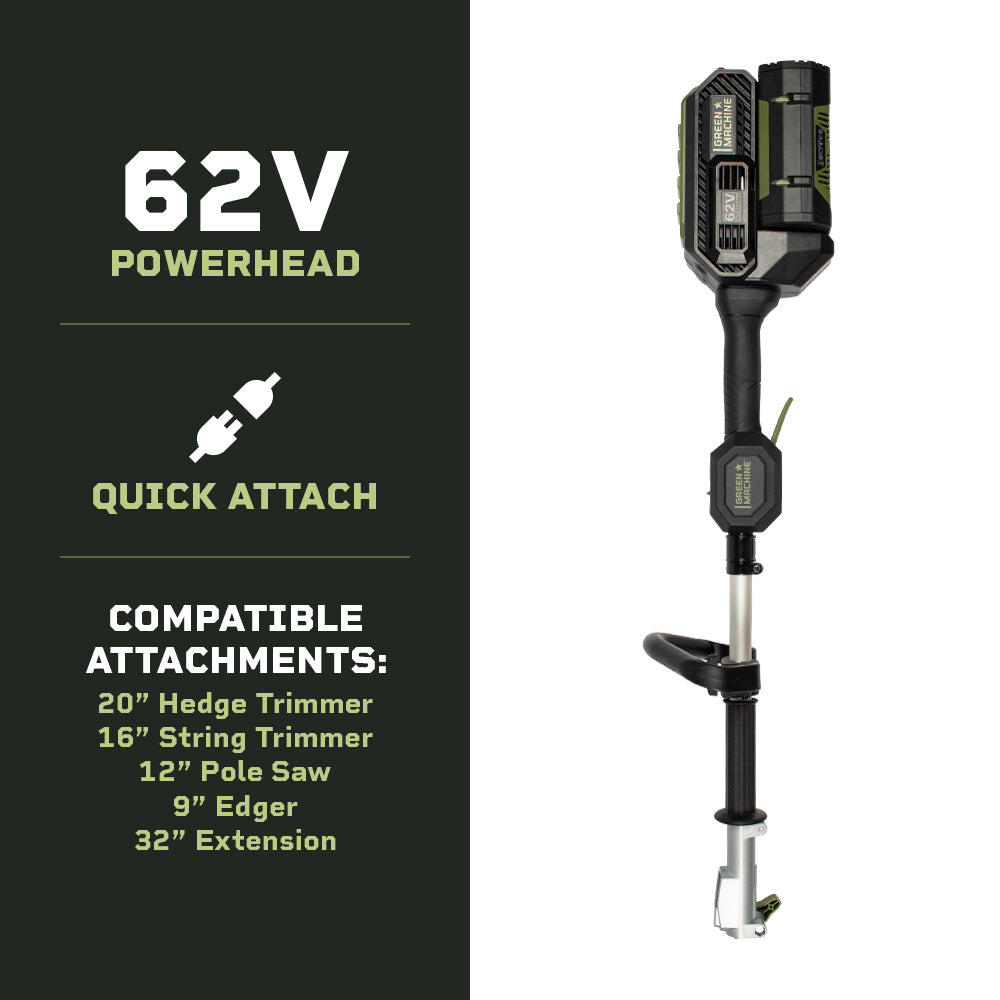 62V Multi-Tool Power Head with 2.5 Ah Battery