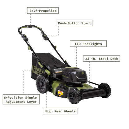 Light self propelled lawn mower hotsell