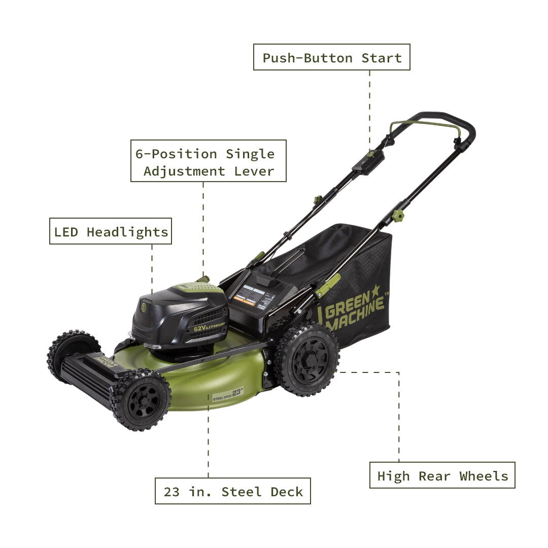 6 wheel lawn discount mower